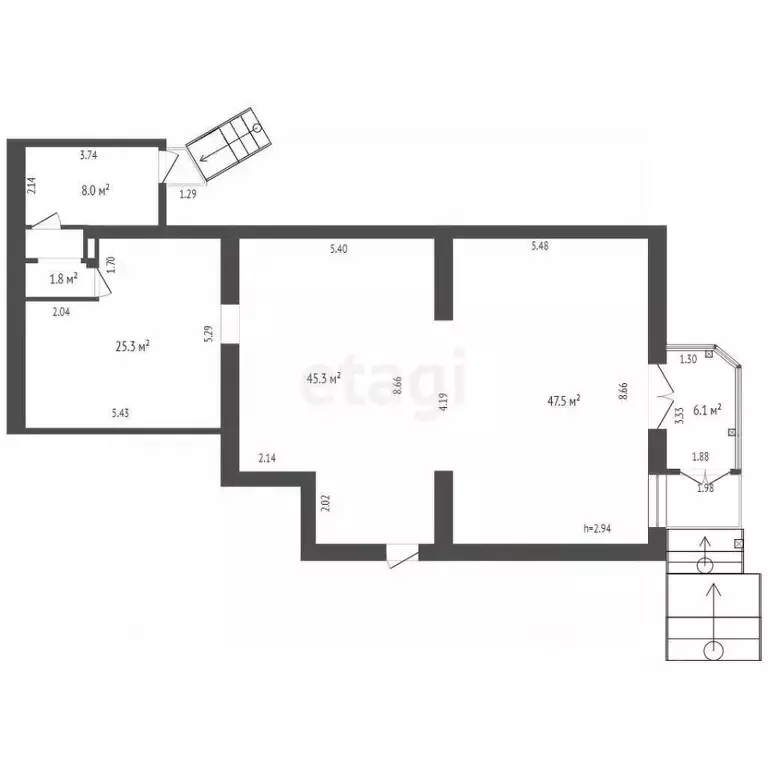 Помещение свободного назначения в Тюменская область, Тюмень ул. ... - Фото 2