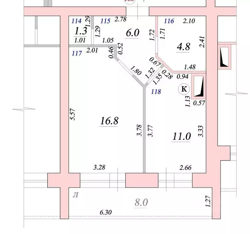 1-к кв. Самарская область, Самара пер. Юрия Павлова, 7а (39.9 м) - Фото 1