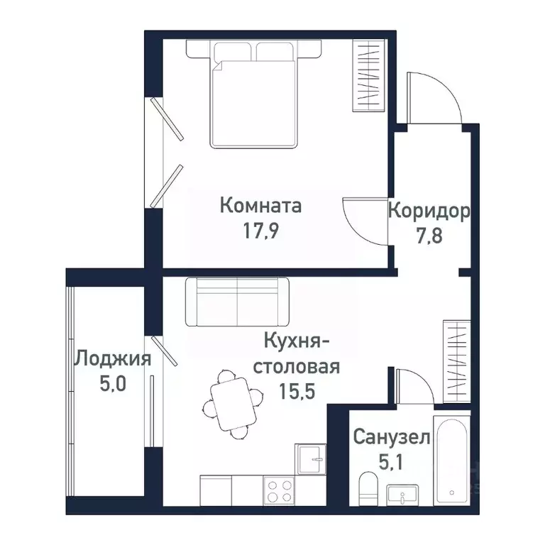 1-к кв. Челябинская область, Челябинский городской округ, пос. ... - Фото 0