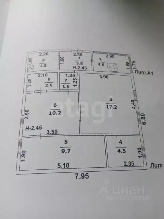 Дом в Белгородская область, Ровеньский район, с. Ржевка ул. ... - Фото 1