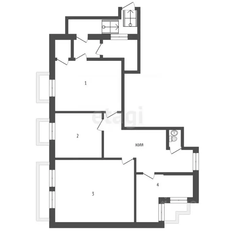 Офис в Ханты-Мансийский АО, Ханты-Мансийск Промышленная ул., 13 (153 ... - Фото 1