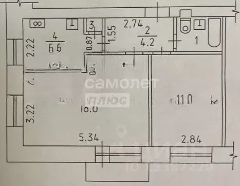 2-к кв. Удмуртия, Ижевск ул. Ленина, 80 (44.2 м) - Фото 1