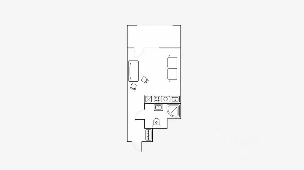 Студия Москва ул. Берзарина, 30 (20.0 м) - Фото 2