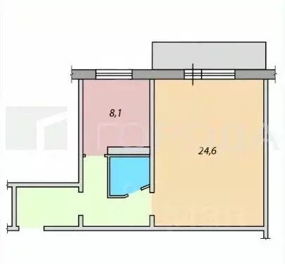 1-к кв. Кемеровская область, Новокузнецк ул. Березовая Роща, 8 (43.4 ... - Фото 2