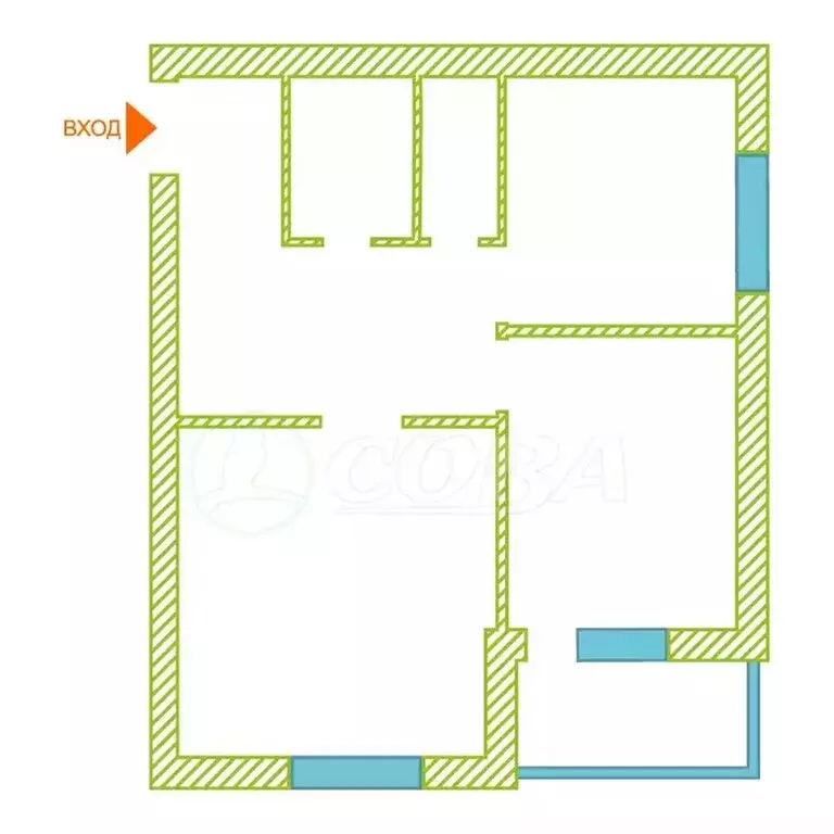 2-комнатная квартира: Тюмень, Широтная улица, 211к1 (55.6 м) - Фото 2