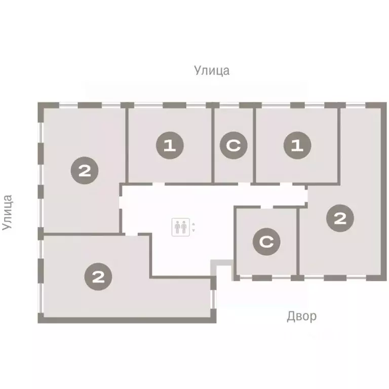 2-к кв. Омская область, Омск  (66.59 м) - Фото 2