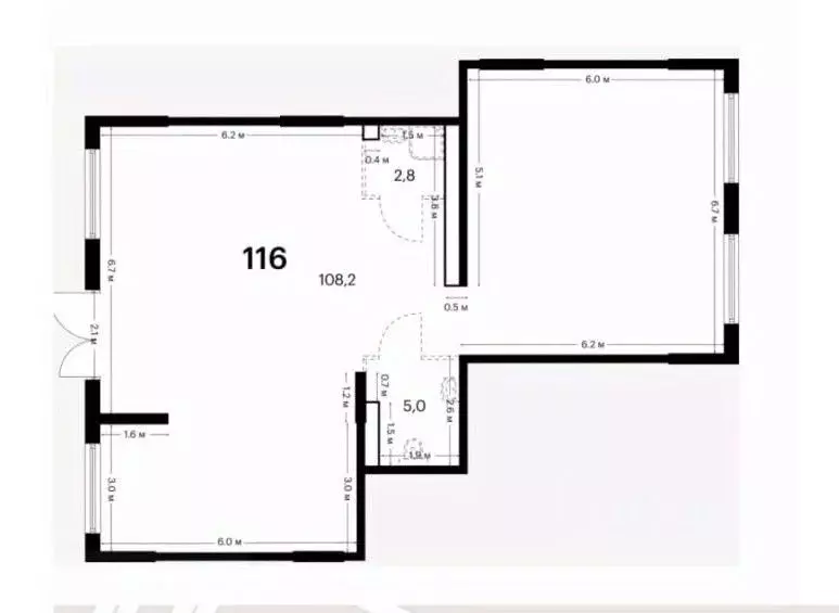 Помещение свободного назначения в Санкт-Петербург ул. Тосина, 1к1 (116 ... - Фото 2