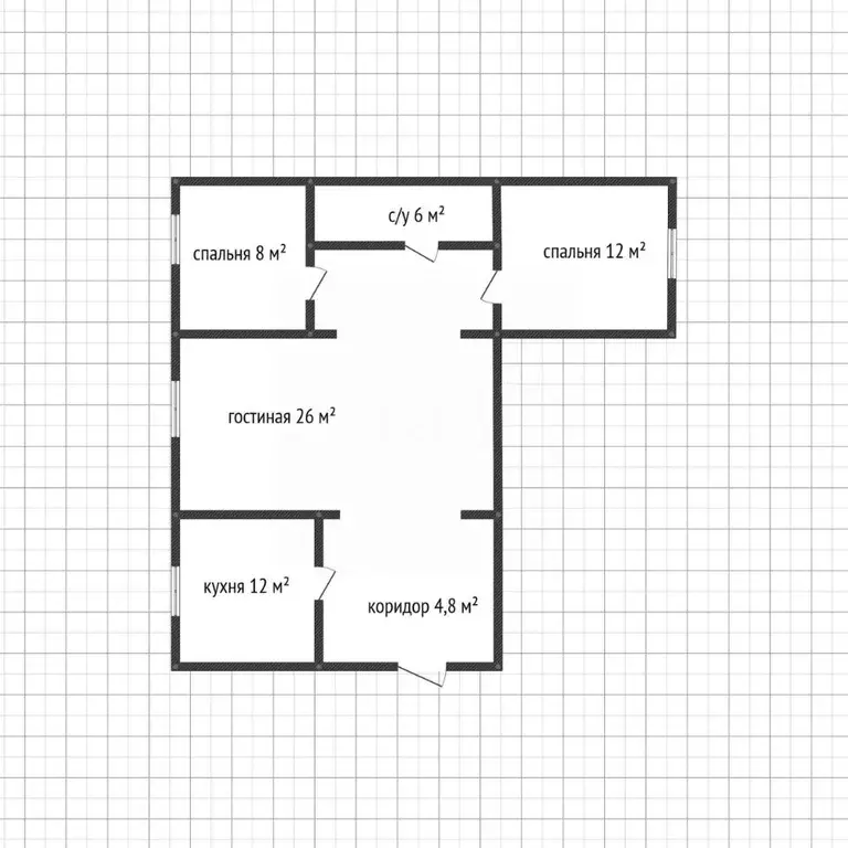 3-к кв. Адыгея, Майкоп ул. Михайлова, 1А (68.8 м) - Фото 2