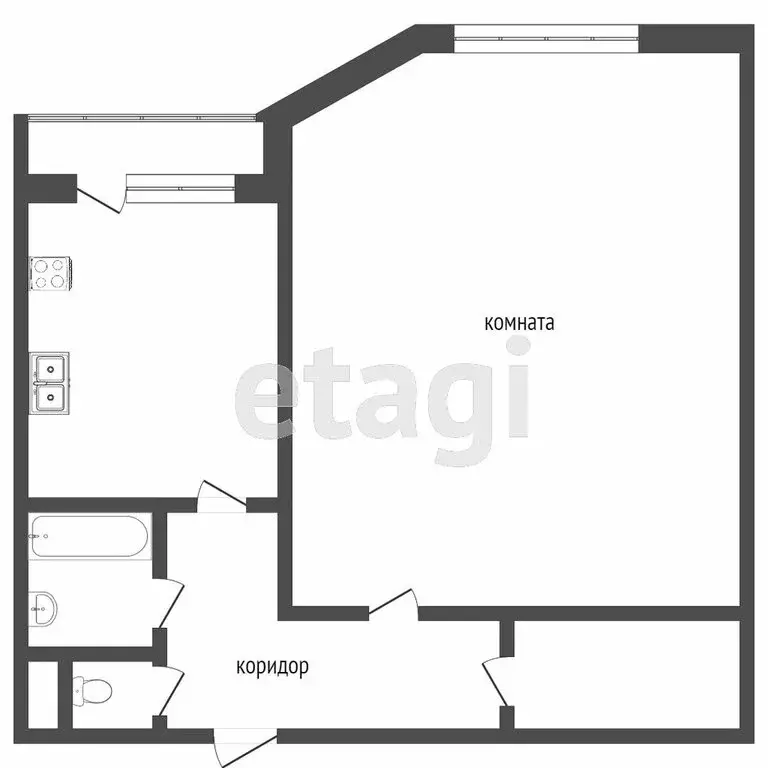 1-комнатная квартира: Тверь, Оснабрюкская улица, 29 (53.1 м) - Фото 0