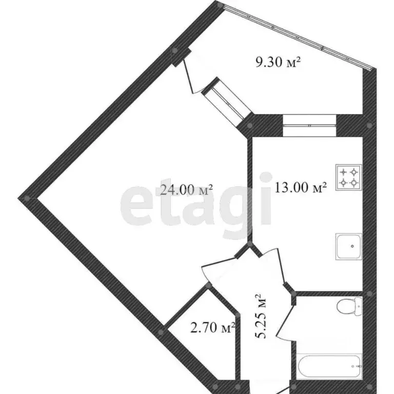 1-к кв. Костромская область, Кострома ул. Северной Правды, 35 (45.0 м) - Фото 1