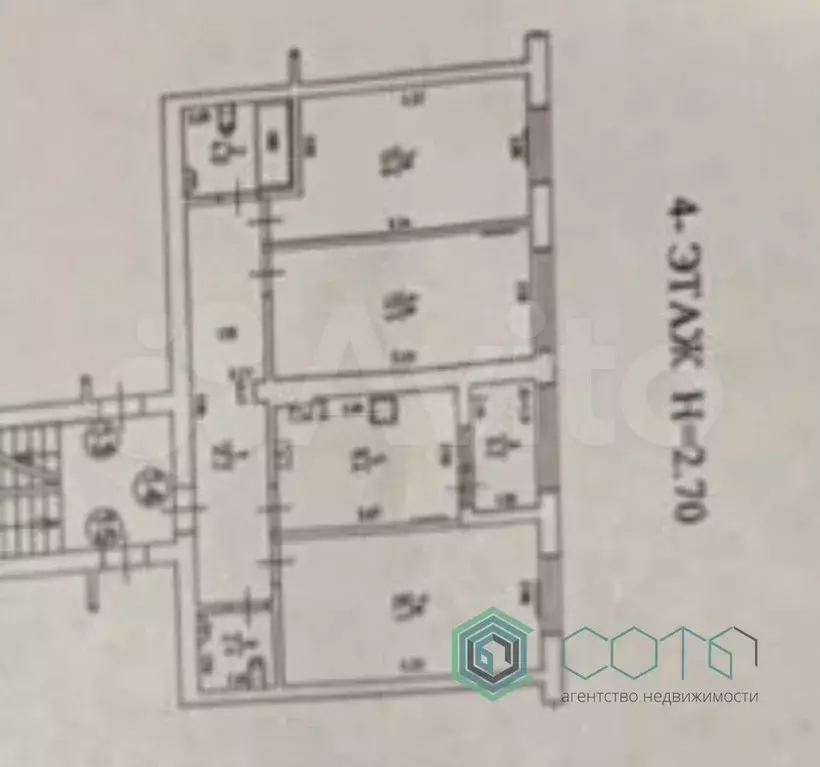 3-к. квартира, 73,4 м, 4/5 эт. - Фото 0