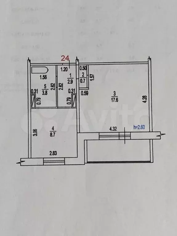 1-к. квартира, 33,7 м, 5/10 эт. - Фото 0