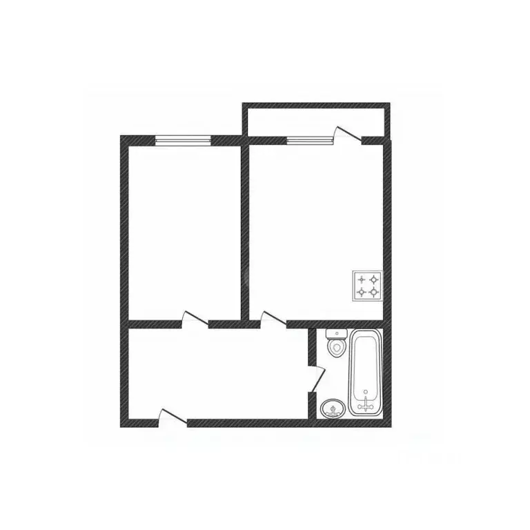 1-к кв. Иркутская область, Иркутск ул. Ржанова, 45/4 (44.1 м) - Фото 2