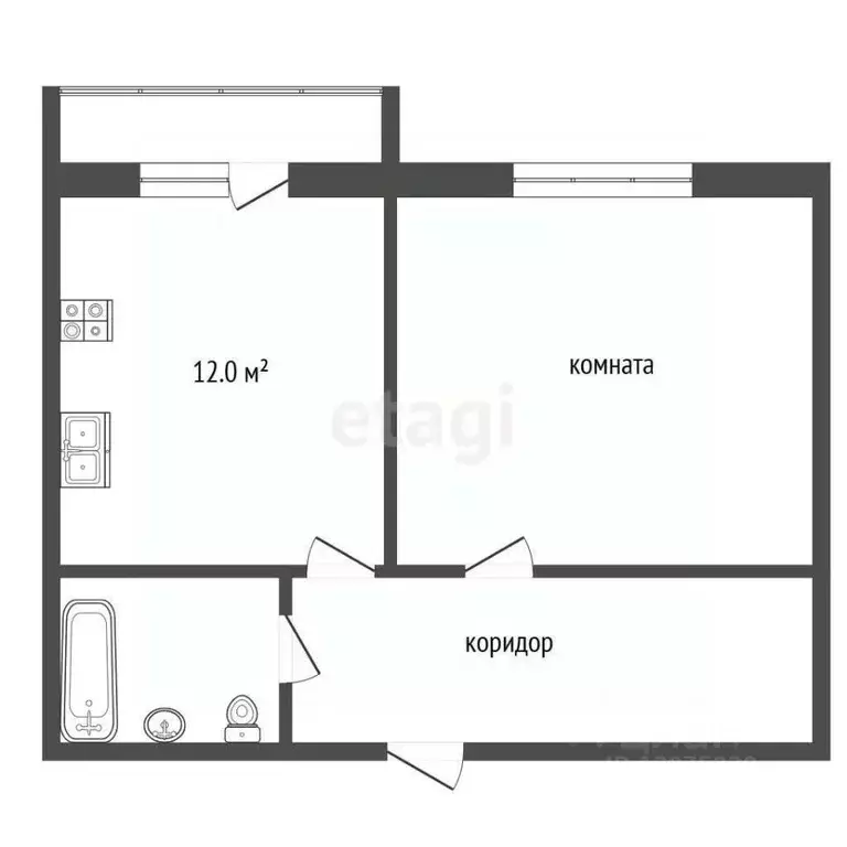 1-к кв. Ярославская область, Ярославль ул. Радищева, 35 (42.4 м) - Фото 1