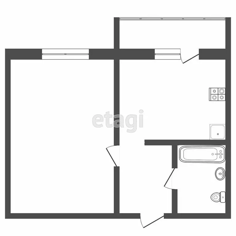 1-комнатная квартира: Тверь, Псковская улица, 12к2 (37.7 м) - Фото 0
