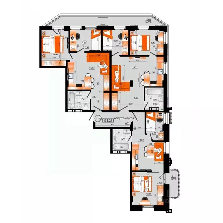 1-к кв. Приморский край, Владивосток ул. Капитана Шефнера (128.84 м) - Фото 1