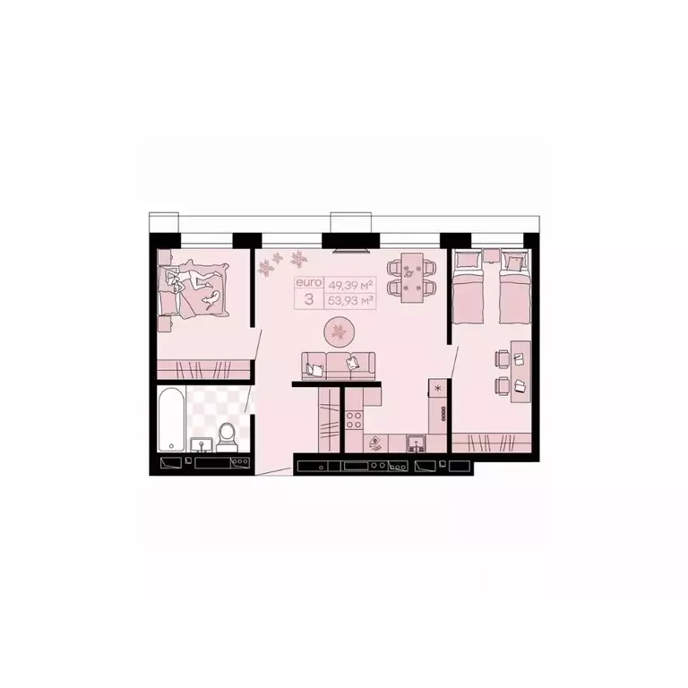 3-к кв. Приморский край, Владивосток просп. 100-летия Владивостока, ... - Фото 1