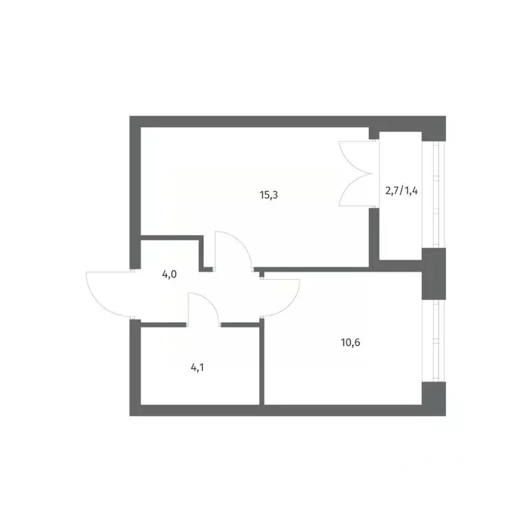 1-к кв. Ленинградская область, Ломоносовский район, Аннинское ... - Фото 1