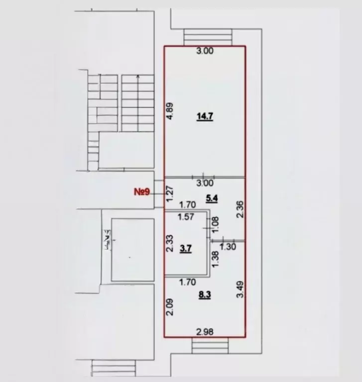 1-к кв. Нижегородская область, Кстово ул. Герцена, 6 (32.1 м) - Фото 2