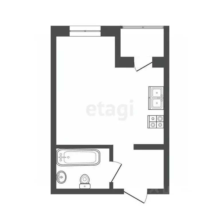 Студия Севастополь просп. Победы, 29В (24.5 м) - Фото 2