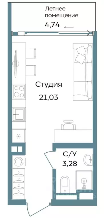 Студия Крым, Саки  (29.05 м) - Фото 1