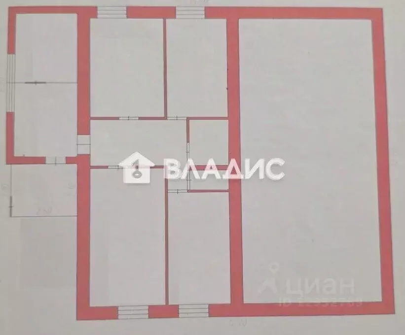 3-к кв. Пензенская область, Башмаковский район, с. Митрофаново ул. ... - Фото 2