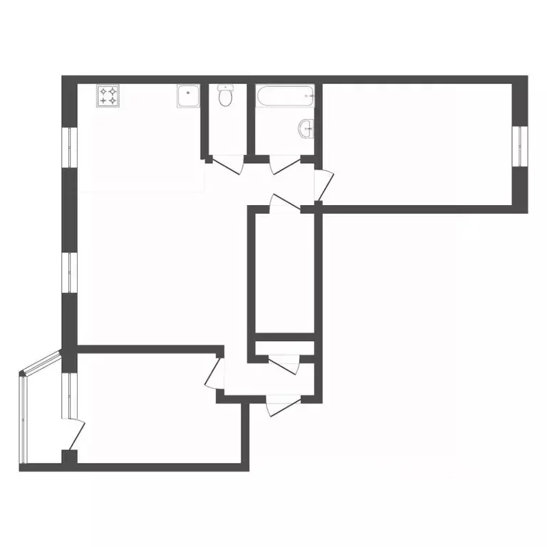 2-к кв. Тюменская область, Тюмень ул. Николая Ростовцева, 2 (64.0 м) - Фото 2
