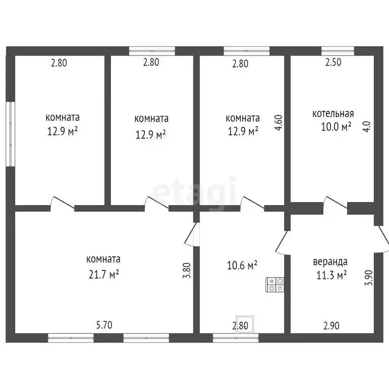 Дом в Ялуторовск, улица Мира (86.7 м) - Фото 2