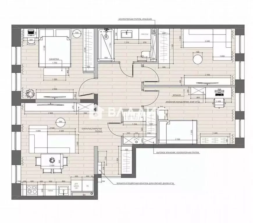 3-к кв. Санкт-Петербург ул. Чапаева, 17к2 (83.0 м) - Фото 2