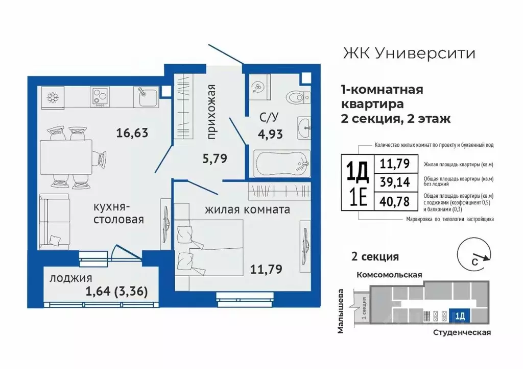 1-к кв. Свердловская область, Екатеринбург Втузгородок жилрайон,  ... - Фото 1