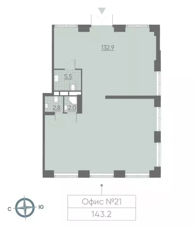 Помещение свободного назначения в Москва Вейв жилой комплекс, 3 (142 ... - Фото 1