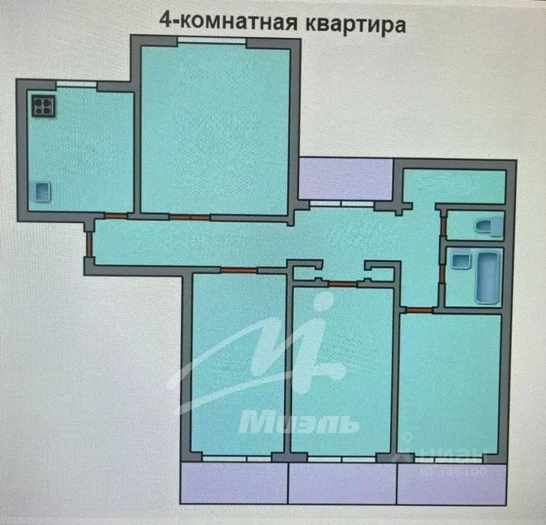 4-к кв. Москва Дмитровское ш., 149 (83.8 м) - Фото 2