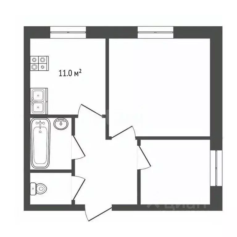 2-к кв. Ярославская область, Рыбинск ул. Моторостроителей, 29 (49.1 м) - Фото 2