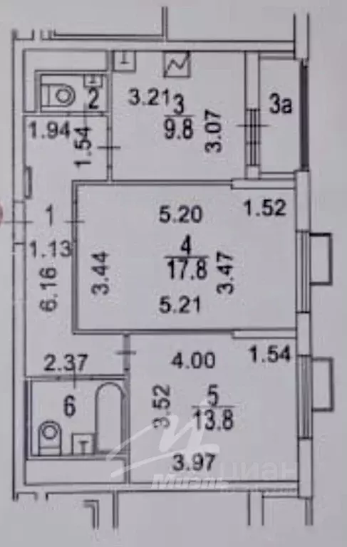 2-к кв. Москва Нижегородская ул., 76к1 (57.3 м) - Фото 1