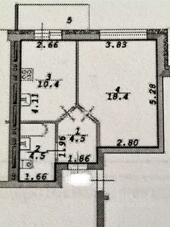 1-к кв. Новосибирская область, Новосибирск ул. Крылова, 64/1 (42.8 м) - Фото 1