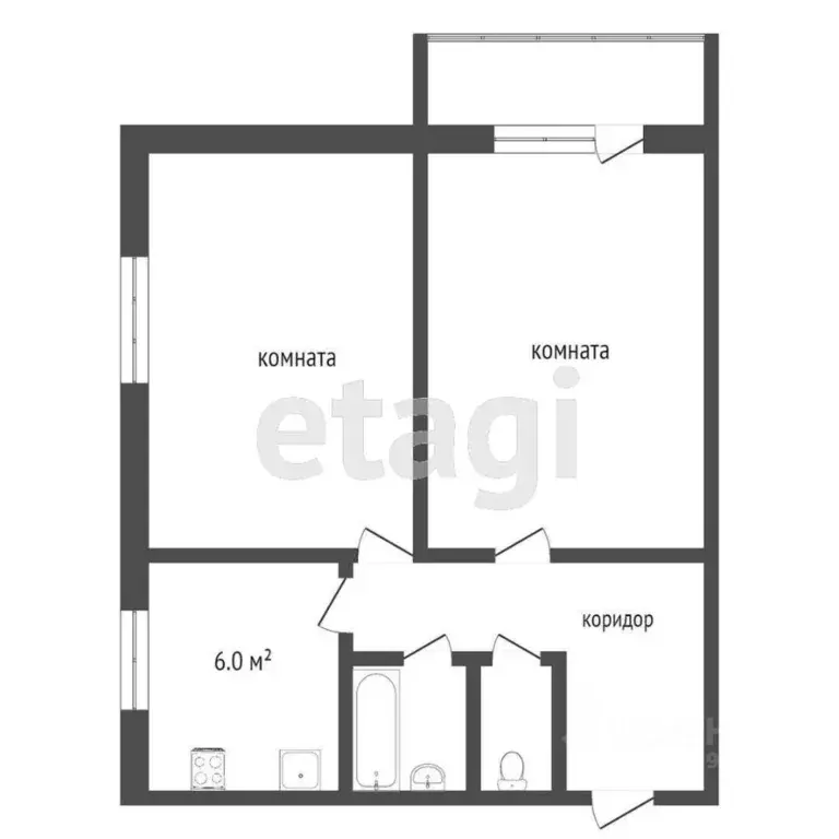 2-к кв. Ярославская область, Ярославль ул. Туманова, 4а (48.0 м) - Фото 2