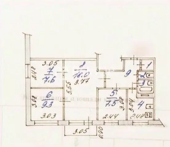 4-к кв. Ивановская область, Иваново ул. 2-я Фабричная, 2 (57.0 м) - Фото 2
