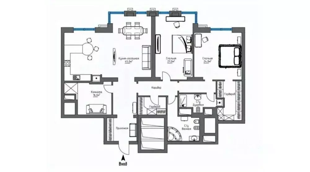 4-к кв. Москва Авиационная ул., 77 (145.0 м) - Фото 2