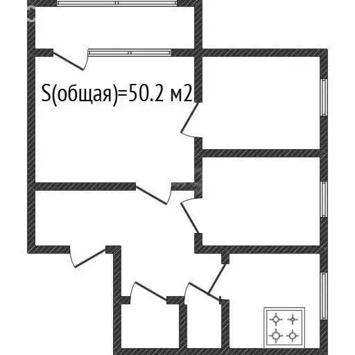 3-комнатная квартира: Ишимбай, проспект Ленина, 63 (50.2 м) - Фото 1