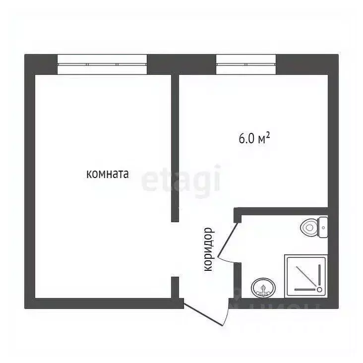 1-к кв. Московская область, Серпухов ул. Фрунзе, 11А (29.8 м) - Фото 1