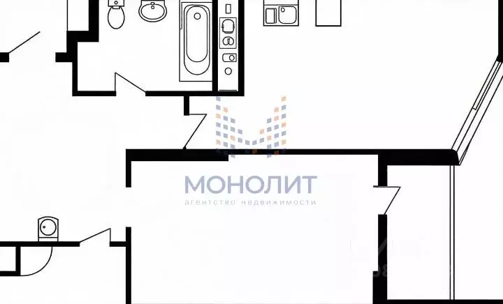 1-к кв. Москва д. Сосенки, ул. Ясеневая, 5 (60.4 м) - Фото 2