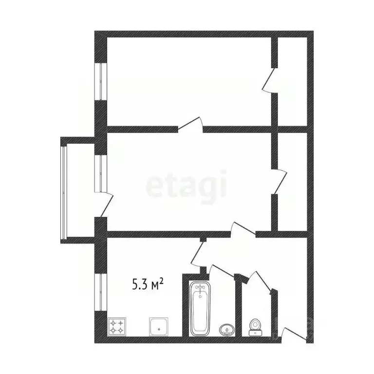 2-к кв. Санкт-Петербург ул. Орджоникидзе, 11 (43.2 м) - Фото 1