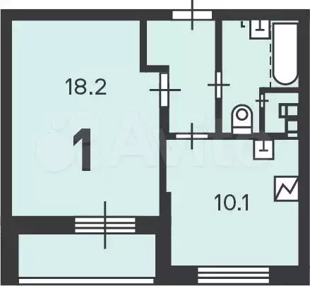 Аукцион: 1-к. квартира, 36,8 м, 3/22 эт. - Фото 0