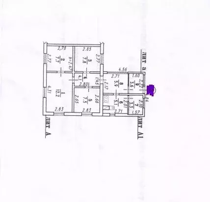 Дом в Еремеевка, улица Гагарина, 1 (47.7 м) - Фото 2