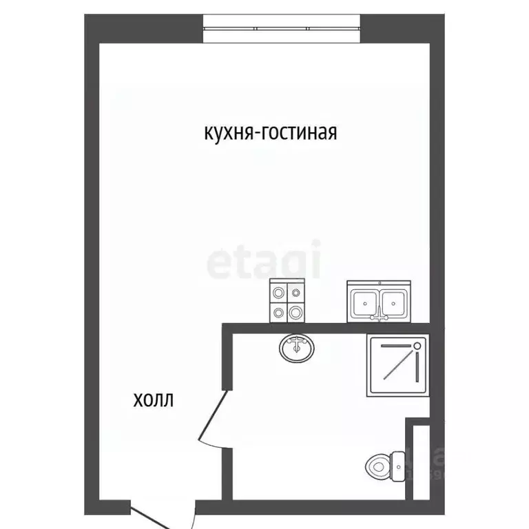 Студия Москва Ленинградский просп., 80к66 (18.7 м) - Фото 2
