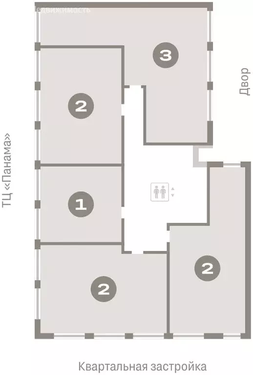 3-комнатная квартира: Тюмень, Мысовская улица, 26к1 (90.97 м) - Фото 1