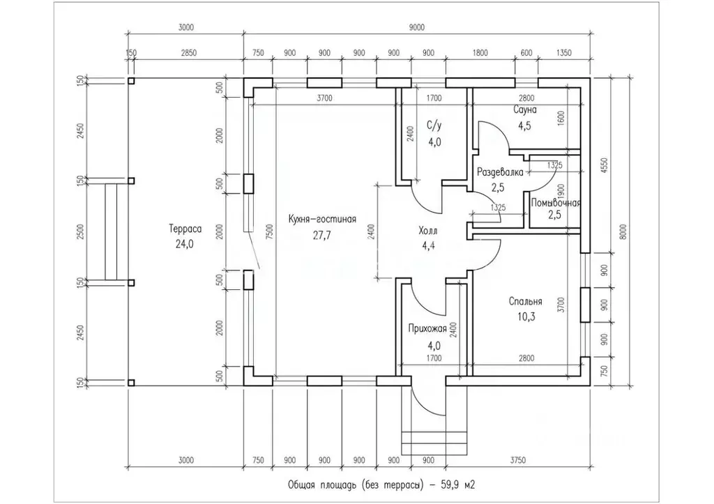 Дом в Пензенская область, с. Бессоновка ул. Коммунальная, 14 (60 м) - Фото 2