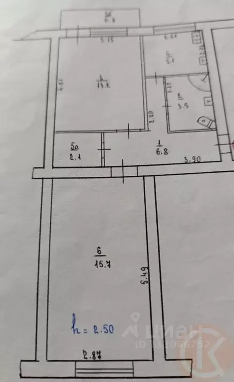 2-к кв. Крым, Евпатория ул. Советская, 3 (46.4 м) - Фото 2