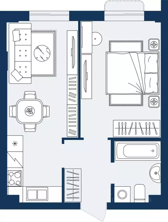 1-к кв. Дагестан, Махачкала Ипподром мкр,  (37.72 м) - Фото 1