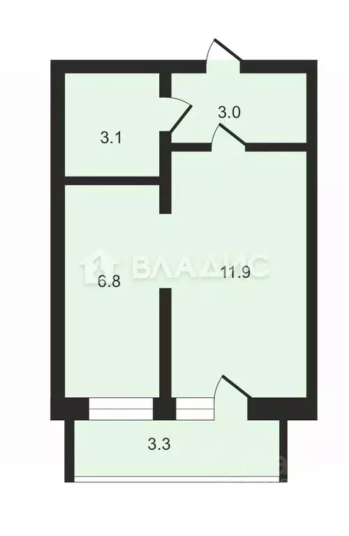1-к кв. Адыгея, Тахтамукайский район, Старобжегокайское с/пос, Новая ... - Фото 2